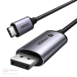 Kabel UGREEN CM556 USB-C do DisplayPort 8K 3m (czarny)