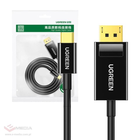 Kabel USB-C UGREEN Display Port 1,5m (czarny)