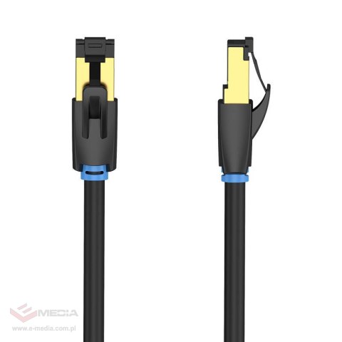 Kabel sieciowy CAT8 SFTP Vention IKABD RJ45 Ethernet 40Gbps 0,5m czarny