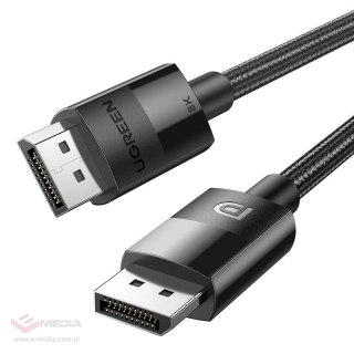 Kabel wideo w oplocie 2 x Display Port 1,4 męsko-męski UGREEN 80393 3m