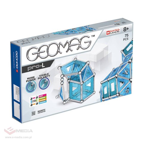 Klocki magnetyczne Pro-L Panels 75 elementów GEOMAG GEO-023