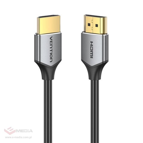 Ultra cienki kabel HDMI Vention ALEHD 0,5 m 4K 60Hz (szary)