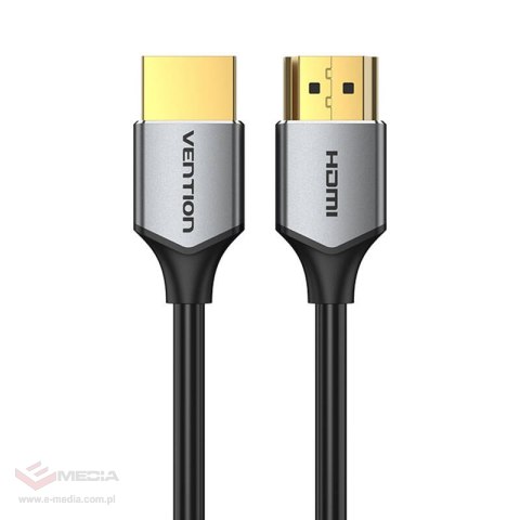 Ultra cienki kabel HDMI Vention ALEHD 0,5 m 4K 60Hz (szary)