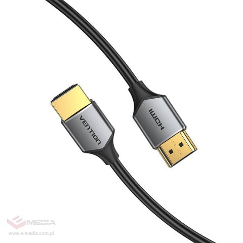 Ultra cienki kabel HDMI Vention ALEHD 0,5 m 4K 60Hz (szary)