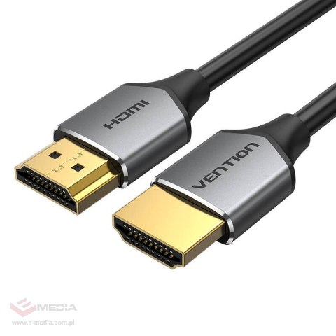 Ultra cienki kabel HDMI Vention ALEHF 1m 4K 60Hz (Szary)