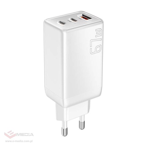 Ładowarka Essager ECT67W-LJB02-Z GaN 67W 2C+A (biały)