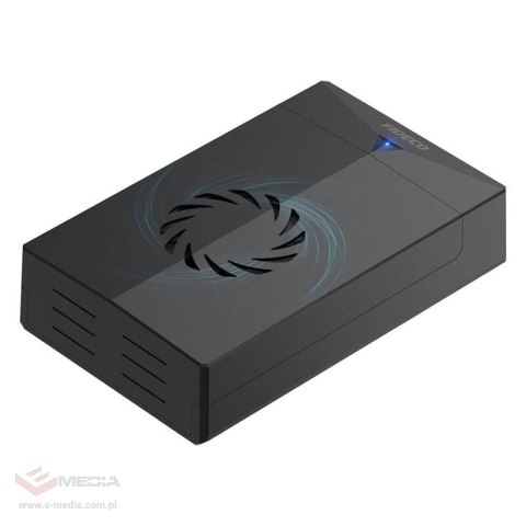 Obudowa na dysk HDD/SSD FIDECO P3U (USB 3.0, SATA 2.5"/3.5", Wentylator)