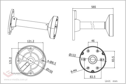 UCHWYT HIKVISION DS-1271ZJ-130-TRL