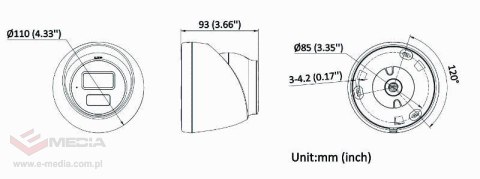 KAMERA IP HIKVISION DS-2CD1383G2-LIUF 2.8mm PL