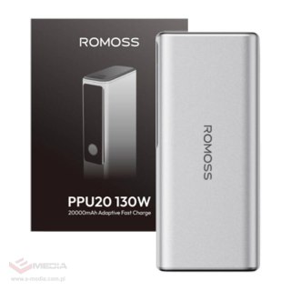 Powerbank Romoss PPU20 20000mAh 130W (srebrny)