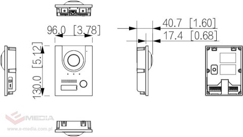 Stacja bramowa Dahua VTO2202F-P-S3