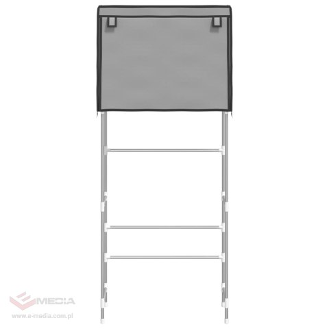 VidaXL 2-poziomowy stojak nad pralkę, szary, 71x29,5x170,5 cm, żelazo