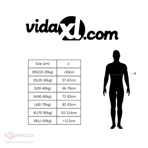 VidaXL Kamizelka asekuracyjna, 100 N, 70-90 kg