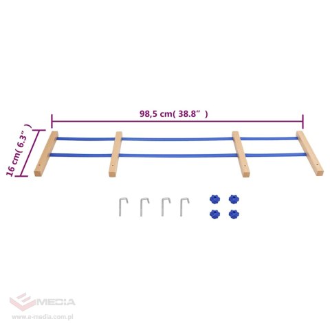 VidaXL Oparcie do sanek, niebieskie, sklejka