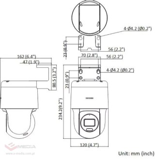 KAMERA IP HIKVISION DS-2DE2C400MW-DE(F0)(S7)