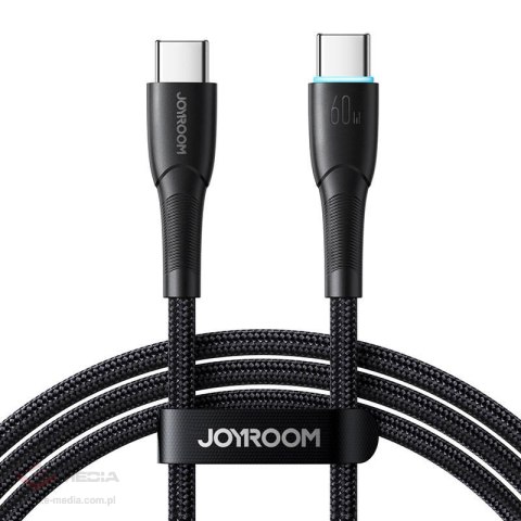 Kabel USB-C do USB-C Joyroom SA32-CC3 Starry, 60W, 1m czarny