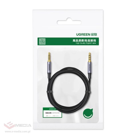 Kabel Ugreen AV183 10648 mini jack 3.5mm / mini jack 3.5mm 1m - szary