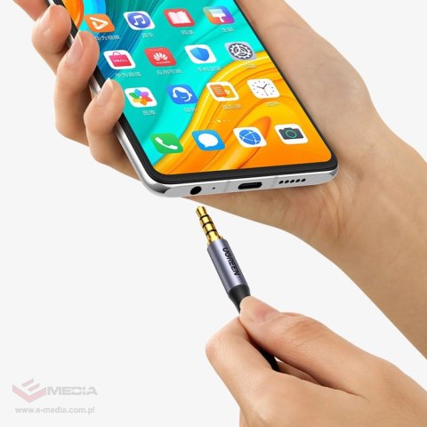 Kabel Ugreen AV183 10648 mini jack 3.5mm / mini jack 3.5mm 1m - szary