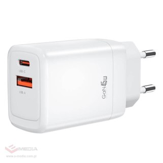 Ładowarka sieciowa XO CE16, 45W, 1x USB-C, 1x USB-A