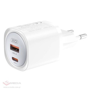 Ładowarka sieciowa XO CE21, 30W, GaN, 1x USB-C, 1x USB-A