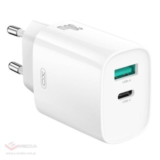 Ładowarka sieciowa XO CE30, 30W, 1x USB-C, 1x USB-A