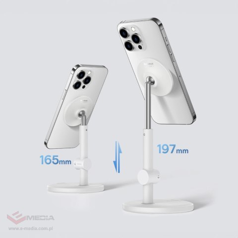 Magnetyczny uchwyt stojący Baseus MagPro do telefonu - biały