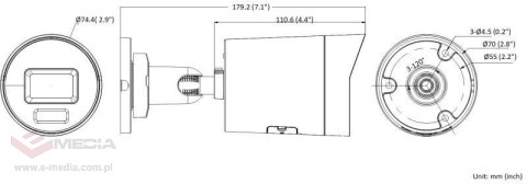 KAMERA IP HIKVISION DS-2CD2066G2H-IU(2.8mm)(eF)(O-STD)/BLACK