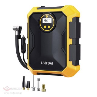 Kompresor Powietrza AstroAI CZK-3674 12V DC 100PSI (Żółty)