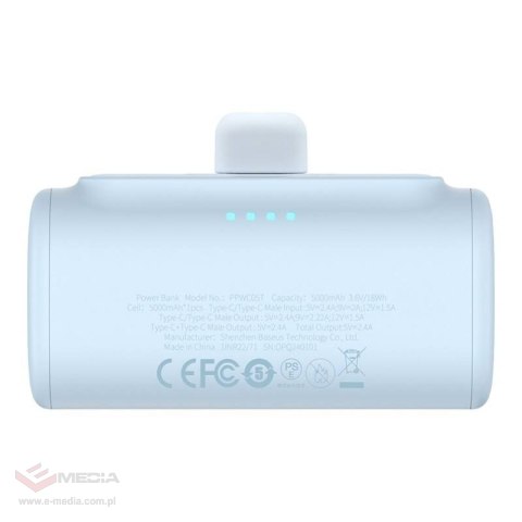 Powerbank Baseus Compact USB-C 5000mAh, 20W (niebieski)