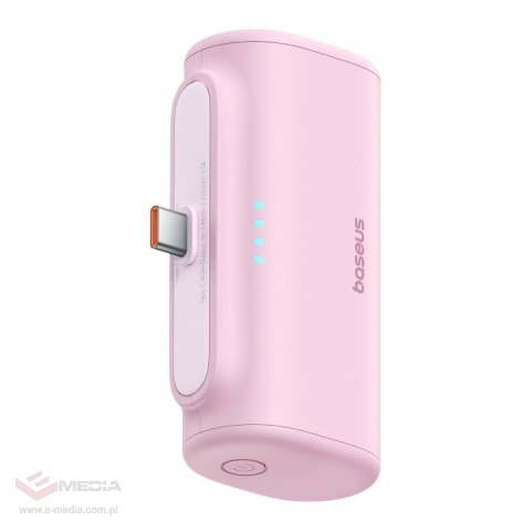 Powerbank Baseus Compact USB-C 5000mAh, 20W (różowy)