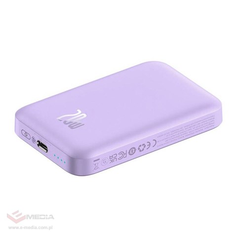 Powerbank mini Baseus 6000 mAh 20W (fioletowy)