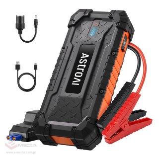 Urządzenie do uruchamiania AstroAI S8 Ultra 3w1: Jump starter + Powerbank + Światła SOS