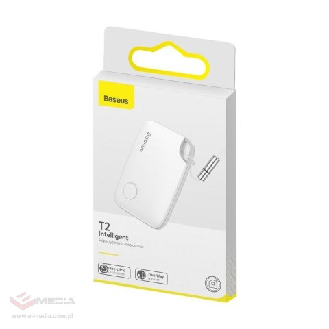 Lokalizator Bluetooth Baseus T2 ze smyczą (biały)