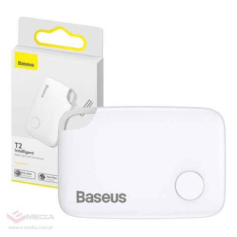 Lokalizator Bluetooth Baseus T2 ze smyczą (biały)
