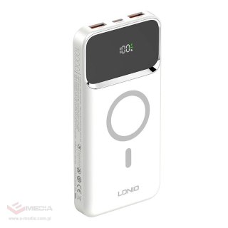 Powerbank LDNIO PQ12, 15W, 10000mah (biały)