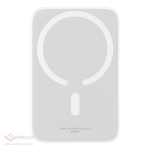 Powerbank magnetyczny Baseus Magnetic Mini 6000mAh 20W MagSafe (biały)