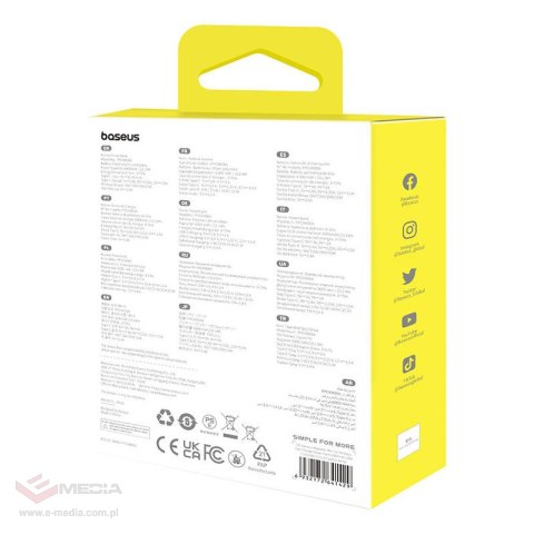 Powerbank magnetyczny Baseus Magnetic Mini 6000mAh 20W MagSafe (biały)