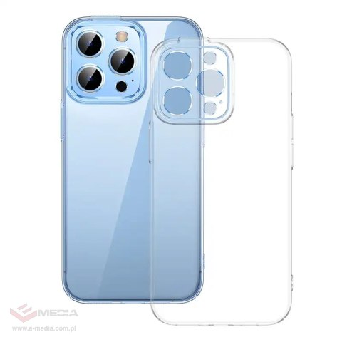 Transparentne etui ochronne Baseus Crystal do iPhone 13 Pro + szkło hartowane + zestaw czyszczący