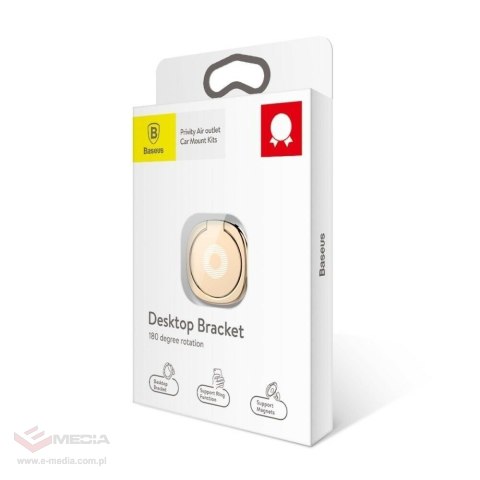 Uchwyt pierścień, ring holder Baseus Privity do telefonu (złoty)