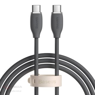 Kabel USB-C do USB-C Baseus Jelly, 100W, 1,2m (czarny)