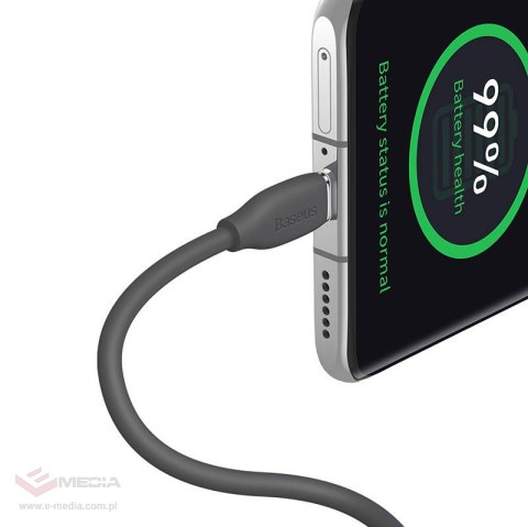 Kabel USB-C do USB-C Baseus Jelly, 100W, 1,2m (czarny)