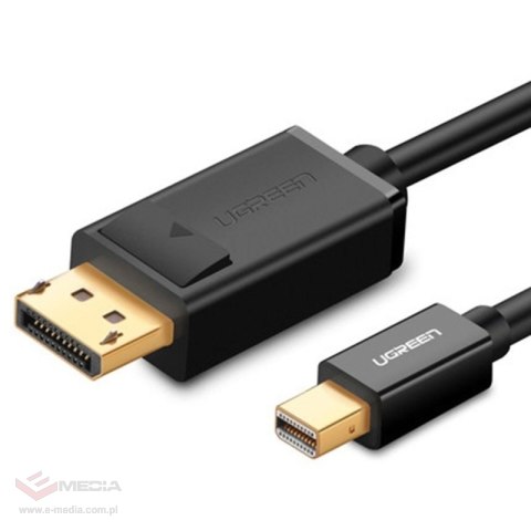 Kabel mini DisplayPort - DisplayPort UGREEN MD105 4K 1.5m (czarny)
