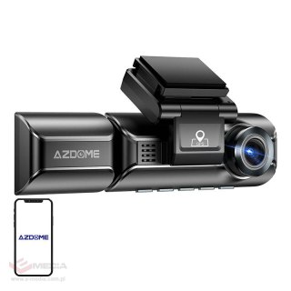 Kamera przednia 4K, tylna 1080p i wewnętrzna IR, Azdome M550Pro, WiFi 5G/2,4G, GPS, G-Sensor, USB-C + karta pamięci 64GB