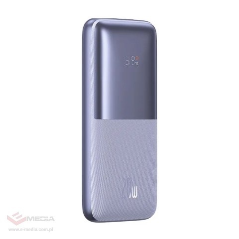Powerbank Baseus Bipow Pro 10000mAh, 2xUSB, USB-C, 20W (fioletowy)