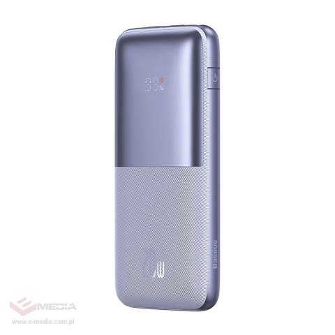 Powerbank Baseus Bipow Pro 10000mAh, 2xUSB, USB-C, 20W (fioletowy)