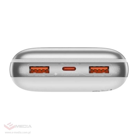 Powerbank Baseus Bipow Pro 20000mAh, 2xUSB, USB-C, 22.5W (biały)