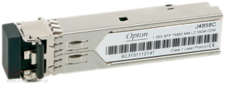 1G SFP SX Transceiver, MM LC, 550m, TX850 DDM (HP J4858C compatible)