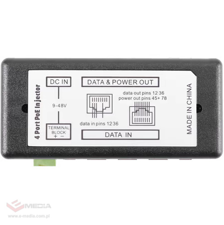 Adapter PoE 4-port