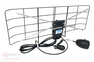 Room mesh DVB-T antenna + power supply, amplifier ( TV and Radio )