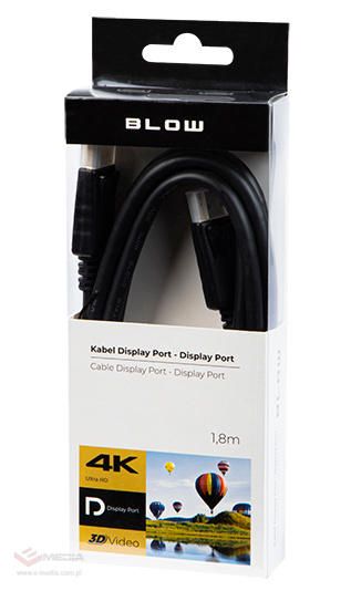 Kabel DISPLAY PORT-DISPLAY PORT 1,8m